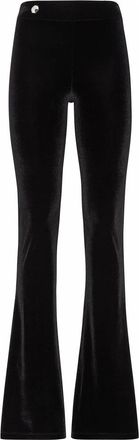 Philipp Plein Broeken, Dames, Zwart, S, Wide Broeken