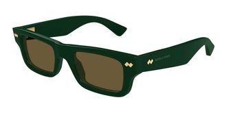 Bottega Veneta BV1351S 005 Mens Sunglasses Green Size 50