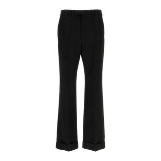 Valentino Garavani Wide Trousers, male, Black, Size: 2XL Pants