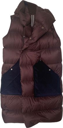 Rick Owens Brown Oversized Gilet Size S