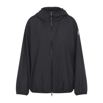 Moncler Light Jackets, female, Black, Size: L Fegeos Hooded Jacket