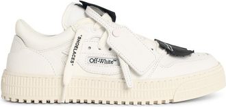 Off-white Off-White-Sneaker 3.0 Court Low Top aus wei&szlig;er Lear-Mischung