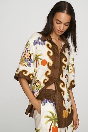 Alemais Island Cove Linen Shirt Top