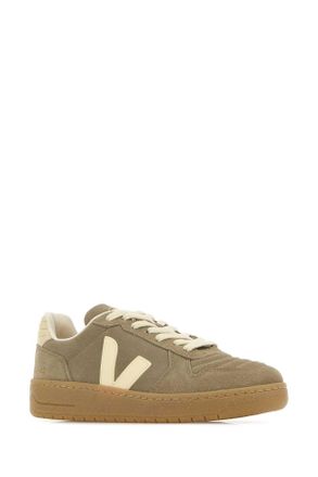 Veja Womens Dove Grey Suede V-82 Sneakers Taupecalcairenatural