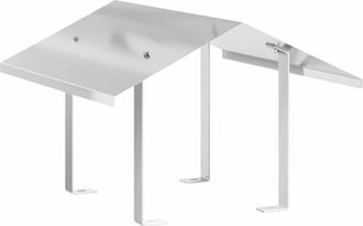 vidaXL Campana De Chimenea Plateado 50 X 50 X 37 Cm Acero Inoxidable Vidaxl