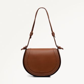 Radley London Cognac Medium Flapover Shoulder Bag The Camden SS26 Radley London