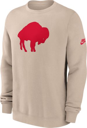 Nike Buffalo Bills Rewind Club Nike Mens NFL Pullover Crew in Brown | NKPU05Y81V-SP5