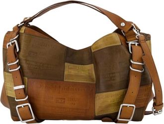 Diesel D-One Tophandle M - unisex - Schoudertassen - Bruin - ONE Size - Leer - Tassen
