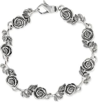 Emanuele Bicocchi Bracciale con rose - Argento