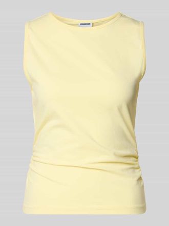 Noisy May Top mit Rundhalsausschnitt Modell MOLLY in Hellgelb, Gr&ouml;&szlig;e XL
