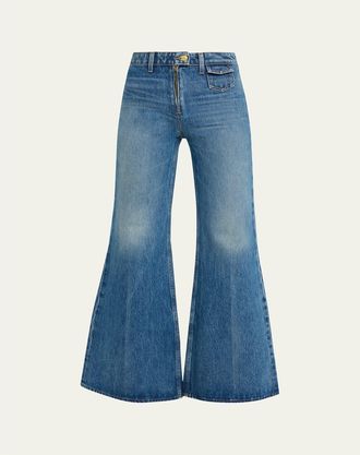 Ulla Johnson Odelia High-Rise Flare Jeans