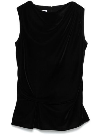 C&acirc;llas Milano Ilena top - women - Velvet - 42 - Black