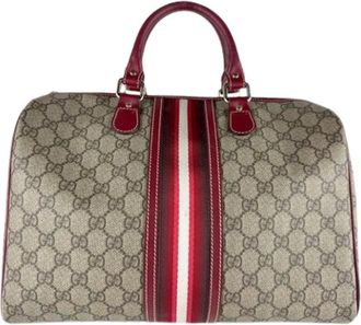Gucci Pre-owned Handbags, female, Multicolor, Size: ONE SIZE Pre-owned Vintage Boston Bag