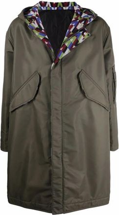 Valentino Garavani Optical-Print Parka Coat