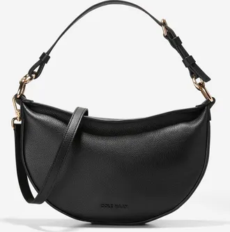 Cole Haan Womens Elizabeth Leather Crossbody Bag - Black