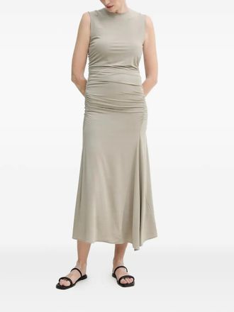 Gestuz sleeveless gathered midi dress - Green