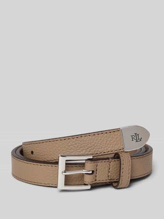 Lauren Ralph Lauren G&uuml;rtel aus Rindsleder mit Dornschlie&szlig;e in Taupe, Gr&ouml;&szlig;e M