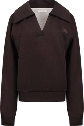 Nukus Nukus - Nicky Pullover - Dames - Sweatshirts & Hoodies - Bruin - Maat: M Katoen