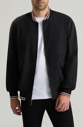 Hunter Gaston Water Repellent Bomber Jacket in Black at Nordstrom Rack, Size Xx-Large