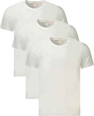 Calvin Klein Witte Katoenen Heren T-Shirt Set - Heren - T-shirts - Wit - 2XL - Katoen - Tops
