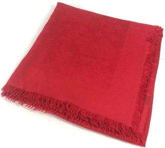 Louis Vuitton Pre-owned Scarves, female, Red, Size: ONE SIZE Pre-owned Silk scarves