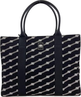 Balenciaga Black Canvas Tote Bag (Pre-Owned)