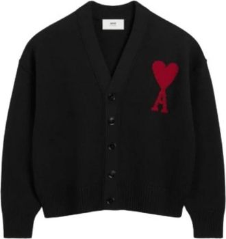 Ami Cardigans - Dames - Vesten - Zwart - L - Truien & Vesten