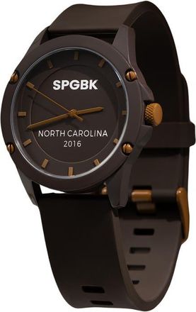 Springbreak Watches Dark Chocolate Silicone Strap Watch in Dark Brown at Nordstrom