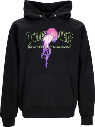 Thrasher Zwarte Atlantic Drift Hoodie voor mannen - Heren - Hoodies - Zwart - S - Katoen - Hoodies & sweatvesten
