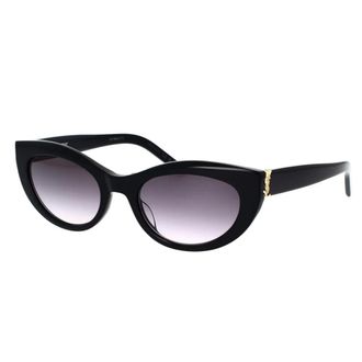 Saint Laurent Sunglasses, female, Black, 54 MM, Cat-Eye Sunglasses with YSL Monogram