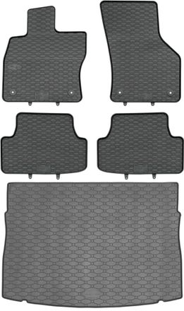OEM Juego De Alfombrillas De Goma Para Coche Y Maletero Para Volkswagen Golf Vii Hatchback (octubre De 2012 A Diciembre De 2019)