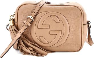 Gucci Soho Disco kleine leren crossbodytas - Beige