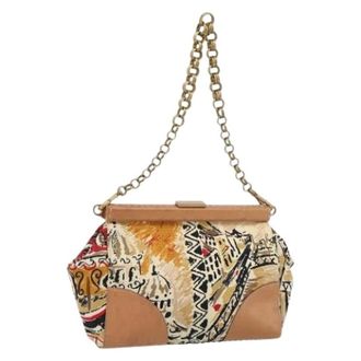 Prada Pre-owned Shoulder Bags, female, Multicolor, Size: ONE SIZE Pre-owned Vintage Shoulder Bag