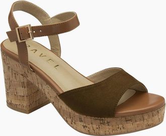 Ravel Womens Hauxley Womens Heeled Sandals - Olive Microfibre - Size: 4