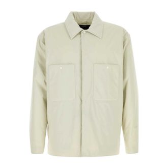 Herno Light Jackets, male, White, Size: L Laminar Shacket in 2L Gore-Tex