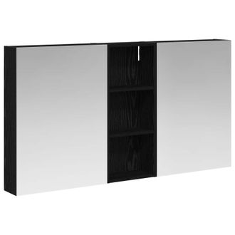 vidaXL Juego De Muebles De Ba&ntilde;o Con Estante 3 Pcs 130 X 14,5 X 70 Cm Vidaxl