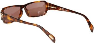 Blumarine Womens Sunglasses Glossy Yellow Havana Acetate