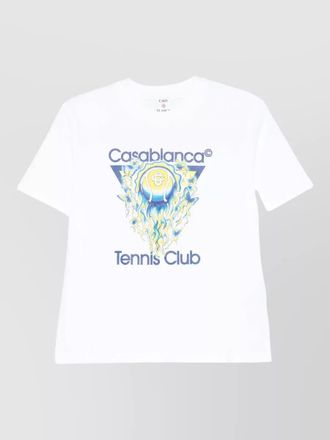 Casablanca graphic cotton crew neck t shirts