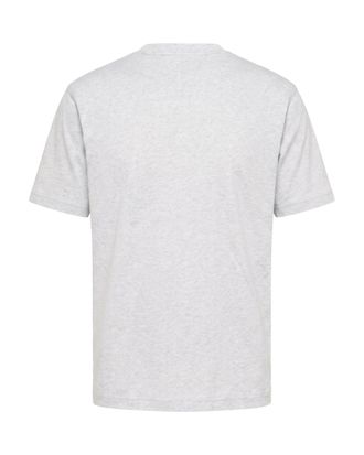 New Balance Embroidered Logo Cotton T-Shirt - Gray