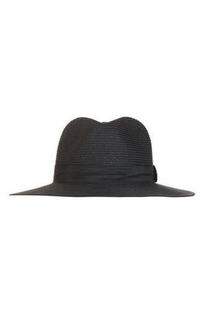 Bruno Magli Ribbon Trim Fedora in Black at Nordstrom Rack