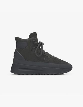 adidas Mens Athletics Los Angeles Hiker Canvas Hi Top Sneakers - Black/Grey - Size: 8.5