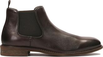 Kazar Bruin leren instap slof sloffen - Heren - Chelseaboots - Bruin - 42 EU - Leer - Schoenen