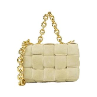 Bottega Veneta Pre-owned Suede Shoulder Bag - Dames - Pre-owned - Beige - Maat: ONE Size Su&egrave;de