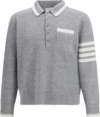 Thom Browne Gray Linen Dress Mens Shirt