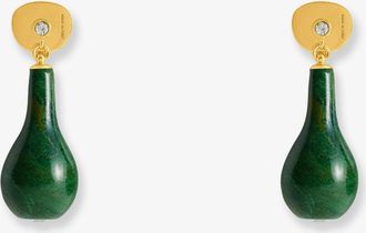 Toteme Orecchini Jade drops in ottone - TOTEME - gender_Woman