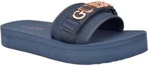 Guess Peers Slide Sandal in Light Gray/Blue at Nordstrom Rack, Size 10
