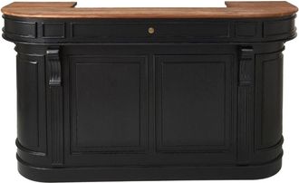 Signature Mostrador de acacia maciza negra - L200 cm