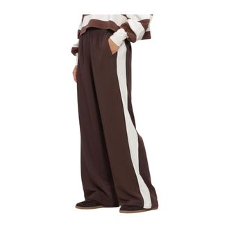 Catwalk Junkie Broeken, Dames, Bruin, XS, Tracksuitbroek met bies