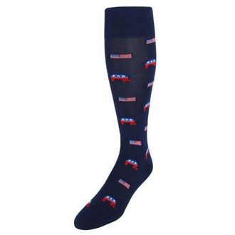 Trafalgar Store Show Your Support Political Party Over The Calf Socks in Navy Republican Party at Nordstrom
