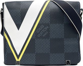 Louis Vuitton Damier Cobalt Navy Damier Canvas Messenger Bag Shoulder Bag (Pre-Owned)